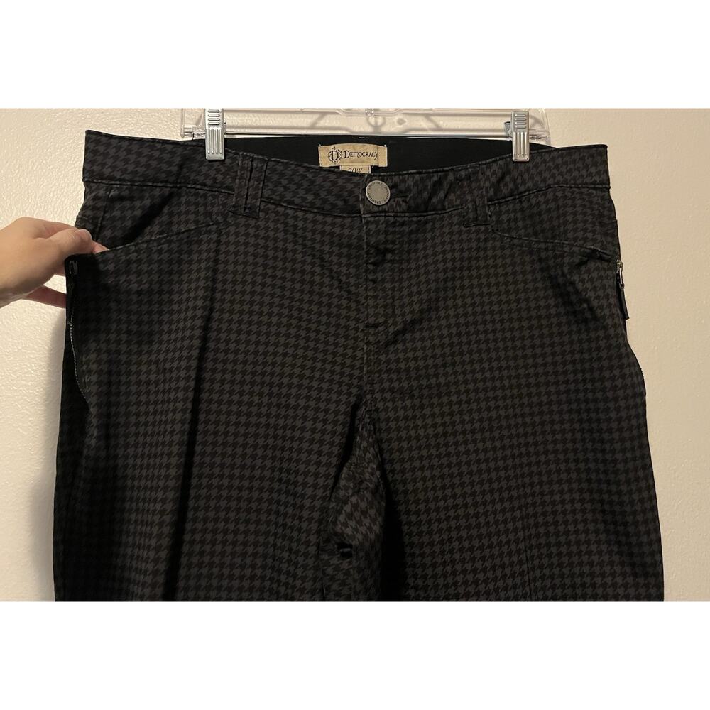 Democracy Ab Technology Houndstooth Pants Slim Fit Women’s Size 20 W Ankle Pant - Picture 2 of 10